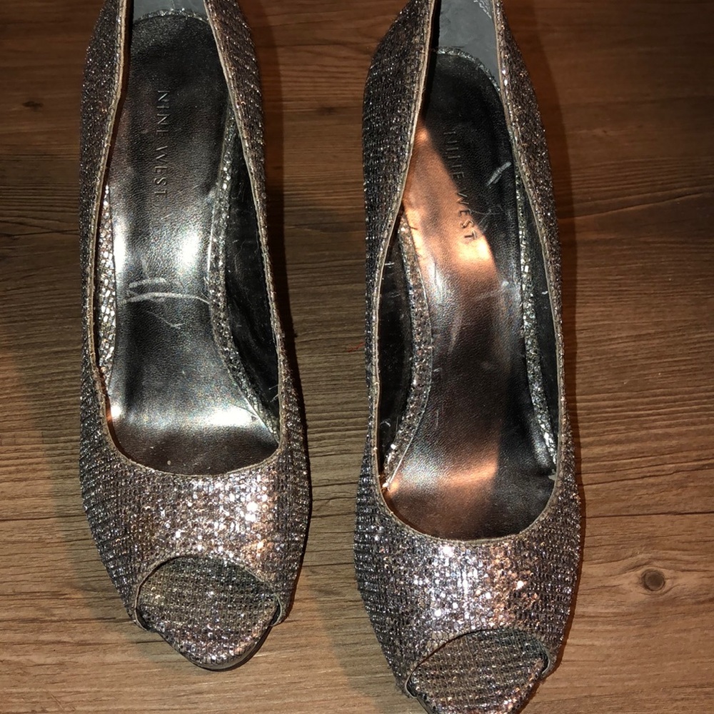 Nine West 7.5 sparkle heels